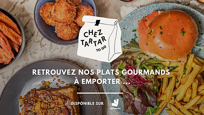 Designing the branding for the 'Chez Tartar' takeaway service branding graphic design logo ui