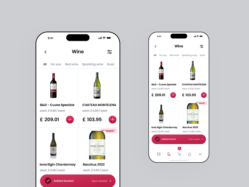 Vivino - Wine Ecommerce app animation app app design ecommerce app wine wine app