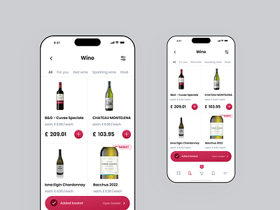 Vivino - Wine Ecommerce app animation app app design ecommerce app wine wine app