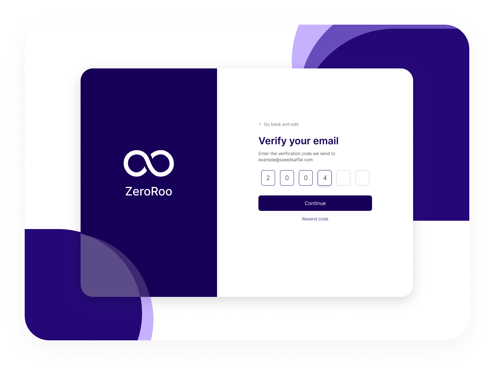 verify email ui