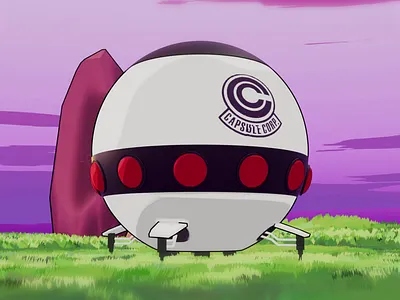 Capsule Corp 3d animation blender graphic design motion graphics