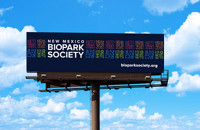New Mexico BioParks - Billboard aquarium billboard biopark blue botanic gardens brand design branding design graphic design icon identity illustration logo logo design logos mark monoline new mexico zoo zoo logo