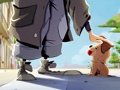 Canelo Film - Styleframe breakdown 2d 2d animation art ball character cute design dog illustration mascot pet photoshop styleframe