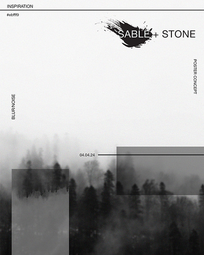 SABLE + STONE POSTER branding graphic design minimal design modern design poster design posters