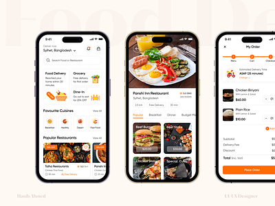 Food Delivery App app appdesign branding design foodapp fooddeliveryapp mobileapp mobileappdesign ui uidesign uidesigner uiux uiuxdesigner userinterfacedesigner uxdesign uxdesigner webdesign websitedesign