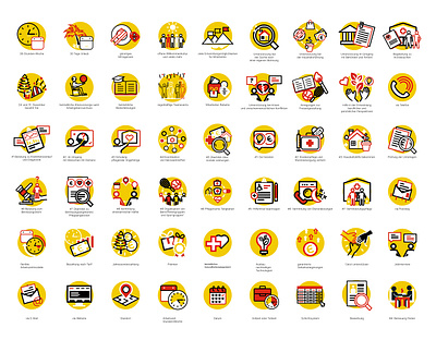 Icons for Web - Custom Made Illustrated custom made data visualisation icon icons icons for web illustrations web web design web icons