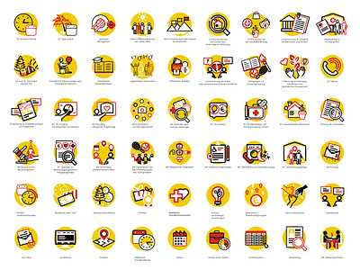 Icons for Web - Custom Made Illustrated custom made data visualisation icon icons icons for web illustrations web web design web icons