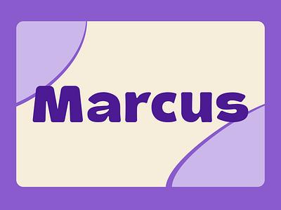 Marcus branding graphic design logo ui