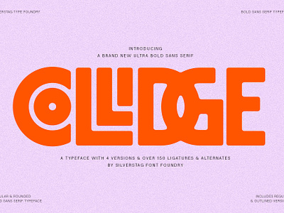 Collidge - Bold Ligature Rich Font social media graphics
