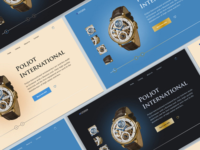 Design concept for a watch store design graphic design typography ui ux