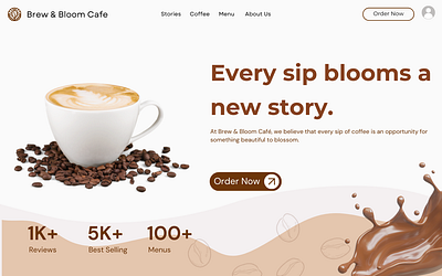 Coffee Website Design app branding design digital graphic design illustration logo ui ux vector