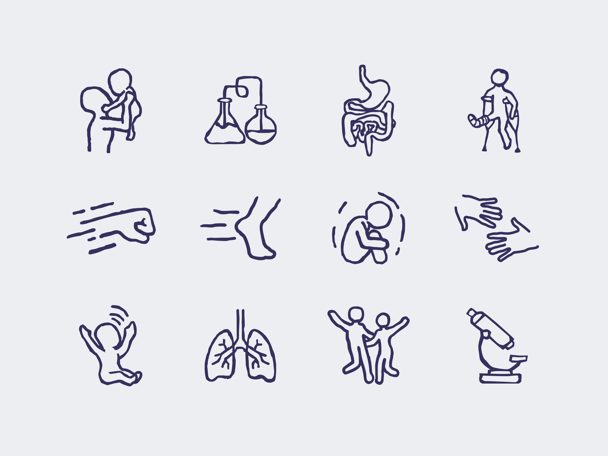 Icon Set iconography icons illustration