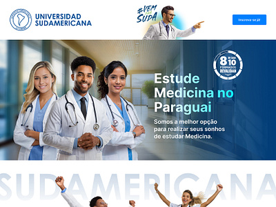 Universidad Sudamericana Landing landing page ui ux web design