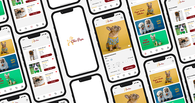 Chic Pups - App Design app app design design ui ux