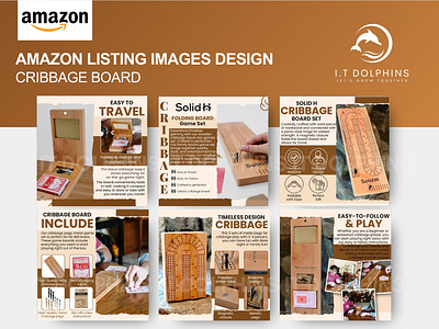 AMAZON LISTING IMAGES | Cribbage Board amazon amazonapluscontent amazonlistingimages amazonoptimization apluscontent brandgraphics branding design designing designs ebccontent graphic design infographics listingimages logo marketing photoshop premiumdesigns wood wooddesign