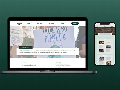 The Pacific Volunteer Group - Web Design design ui ux web design