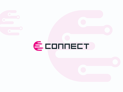 CONNECT app icon c icon c logo chat connect connection friends internet social media tech logo web