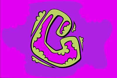 C - 36 Days of Type 36 days of type animation c design digital art graphic graphic design illustration letter lime green monogram motion graphics movement purple squish type typography vector