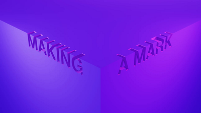 Making a Mark 3d modeling blender graphic design motion graphics rendering