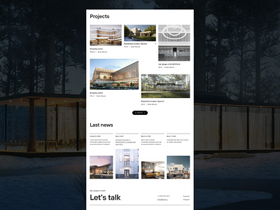 Architectural Bureau concept design grid mainpage ui web webdesign