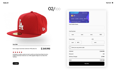 Credit Card Checkout - DailyUI - Challenge #002 graphic design ui