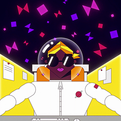 Rocket cockpit Animation after effects animation illustration illustrator motion graphics
