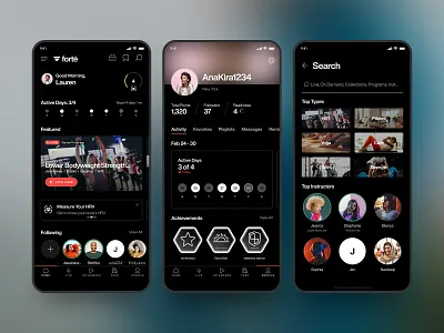 Forte 2.0 Mobile art direction creative direction interaction design ui design ux design