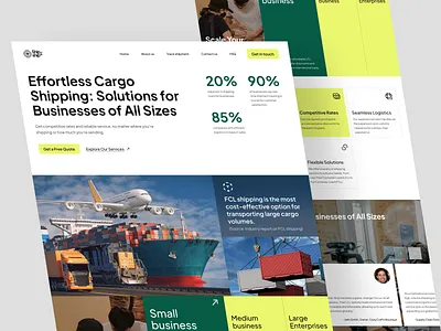 Ship-ship - Cargo Shipping Landing Page box business cargo cargo landing page cargo shipping cargo web delivery landing page logistics logistics landing page logistics web package service shipping shipping landing page web web design website website design