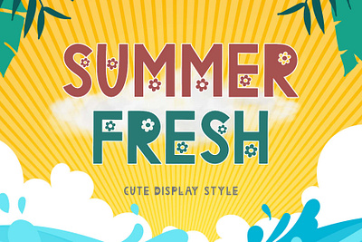 Summer Fresh beautiful branding camping design font font design graphic design handwritten holiday illustration logo summer ui