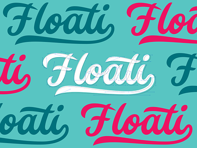 Floati logo branding calligraphy f lettering logo logo design matt vergotis process swash vector verg wordmark