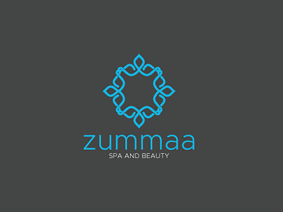 for client zummaa spa and beauty beauty beautyful branding company logo cosmetic cute female girls graphic design logo luxcury relaxtion shop spa spa treatment terapiutic wellness women