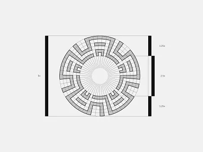 The Latin American Library grid construction brand brandidentity branding clean design graphic design grid illustrator latinamerica library logo logogrid mark minimal minimalism modernlogo museum simplelogo symbol visualidentity