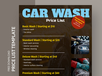 Car Wash Price List Free Google Docs Template business car car wash price list carwash docs free google docs templates free price list template free template free template google docs google google docs list price price list pricelist rate template wash