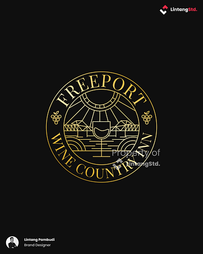 Freeport Wine Country Inn animation branding graphic design logo motion graphics wine