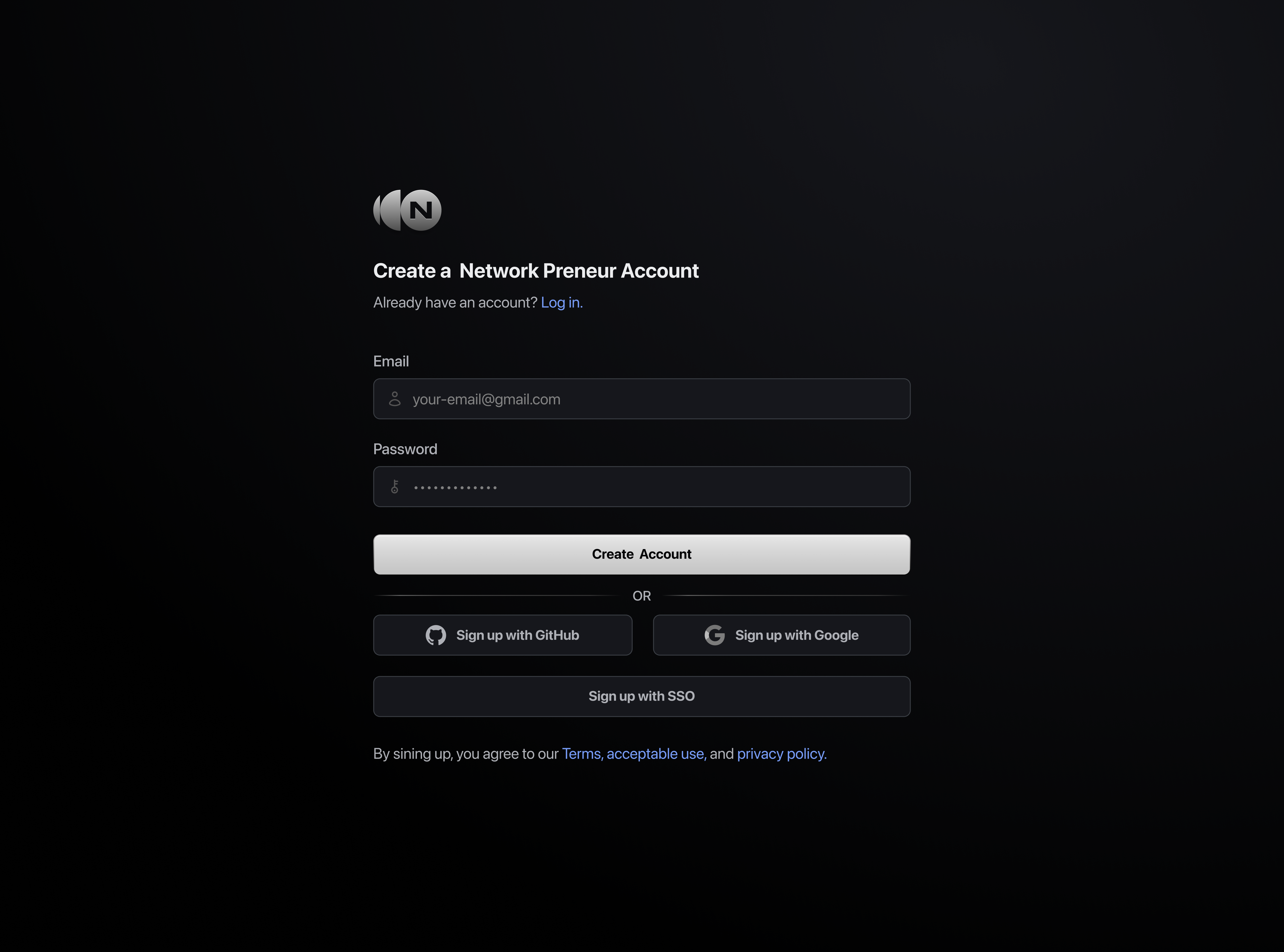Login Screen Dark Mode Design Concept branding design graphic design login screen minimal ui ux web web design website