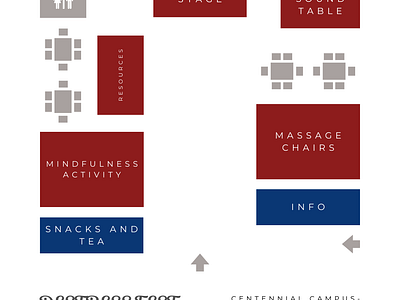 Redesign in Canva of Event Layout - Destress Fest canva event planning graphic design layout