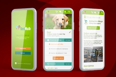 VetHub | Mobile Application for Pets b2c branding design thinking logo mobile app product design saas saas design ui design ux design uxui