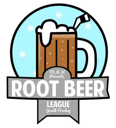 Root Beer Hockey League design graphic design hockey logo logo design
