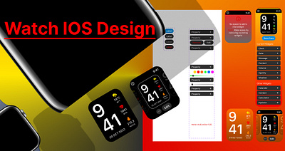 IOS design / design system/ wireframe-web page available design system graphic design watch ios design web page wirframe