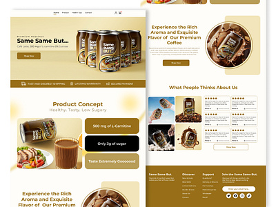 Coffee Landing Page Design, Shopify Store Design clean design coffee coffee product design dribbble landing page minimal design product design protfolio shopify store shopify store design store store design trendy design ui design ui ux design ux design