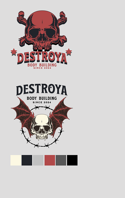 Destroya gym logo logo