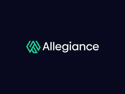Allegiance - Digital Marketing Agency a logo agency brand branding business company digital identity letter logo logo logo design logo maker logotype marketing modern logo software tech