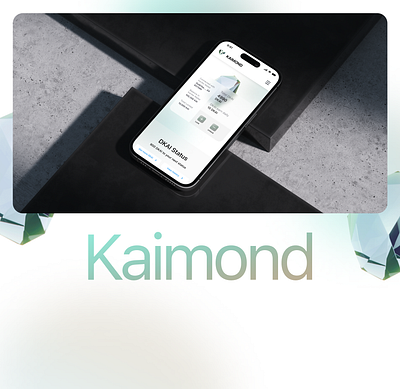 KAIMOND blockchain branding cryptocurrency digital design product design ui uiux web design