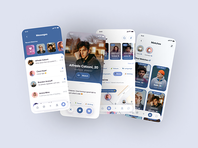 Social App Concept app design