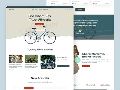 Bicycle Landing Page website cycle design ecommerce landing landing page minimal popular shot product shopify ui uidesign web website