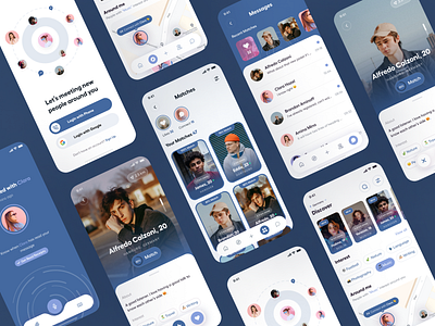 Social Connecting App app design