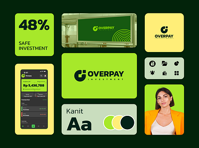 Overpay Investment Branding Project branding design graphic design illustration landing page logo motion graphics typography ui ux vector