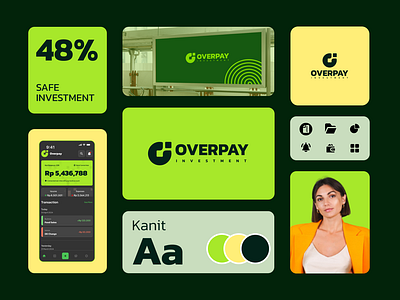 Overpay Investment Branding Project branding design graphic design illustration landing page logo motion graphics typography ui ux vector