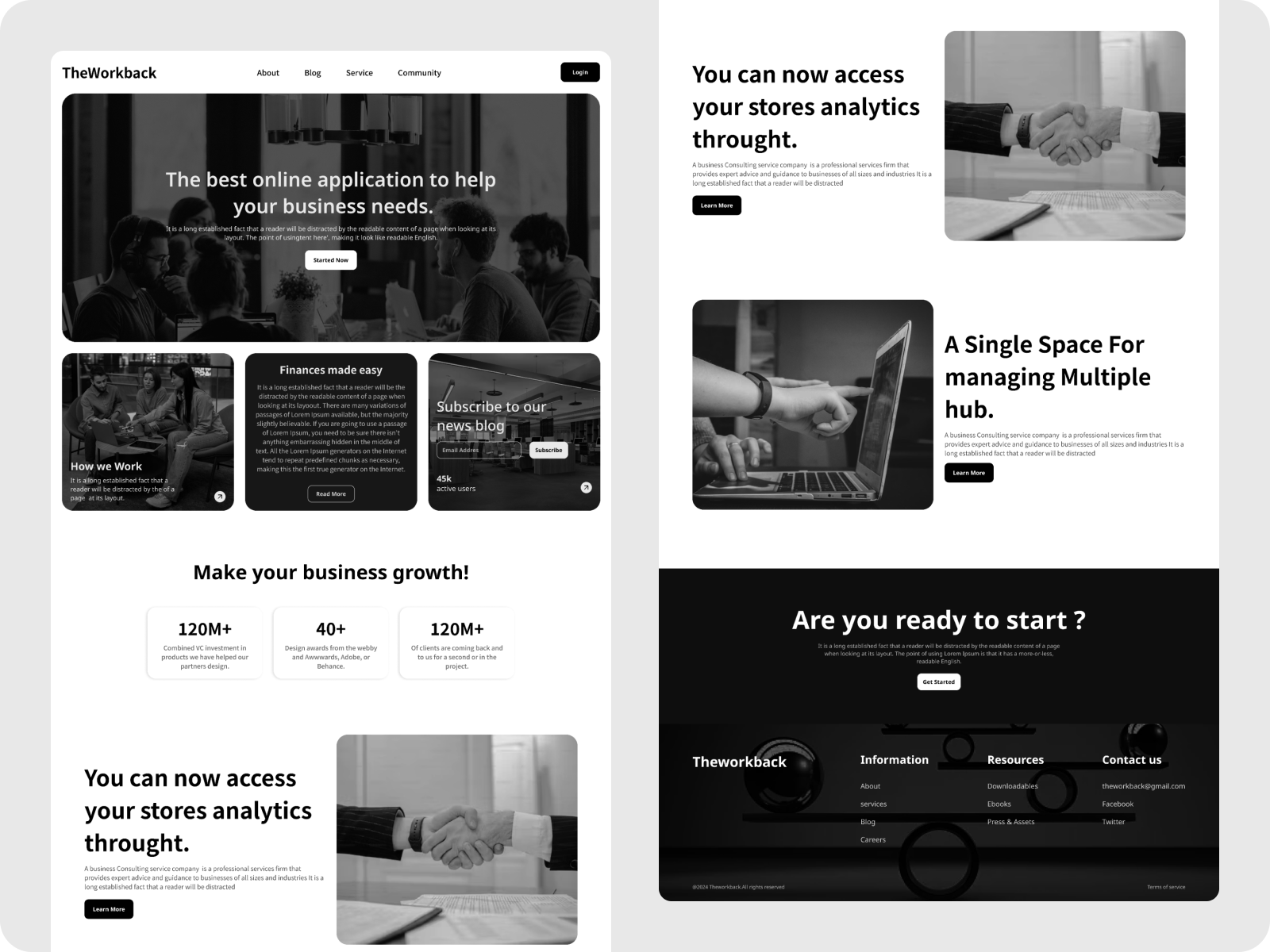 Theworkback, E-commerce Web UI 999watt abstract branding business character company corporate design design agency dribbble graphic design ui ux web webpage
