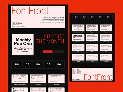 FontFront Website web web design website